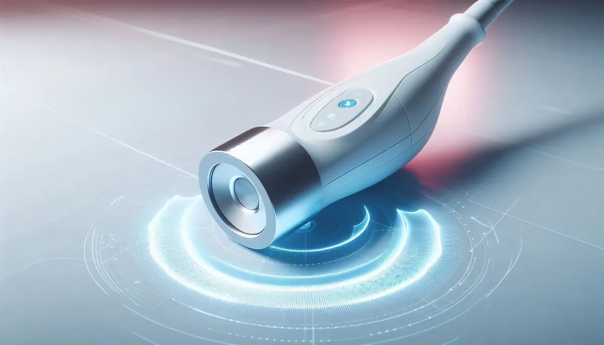 原廠音波探頭與精密儀器示意圖