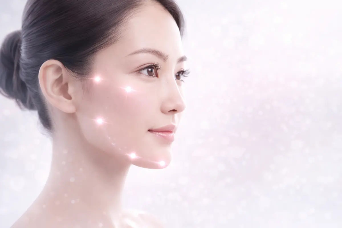 逆時針 BAP 5點注射位置示意圖